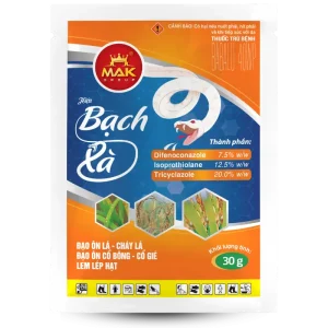 Thuốc trừ bệnh BẠCH XÀ hỗ trợ quản lý đạo ôn, cháy lá, lem lép hạt.