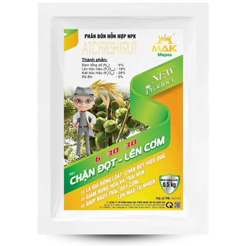 Phân bón Chặn đọt - Lên cơm (6-30-30)