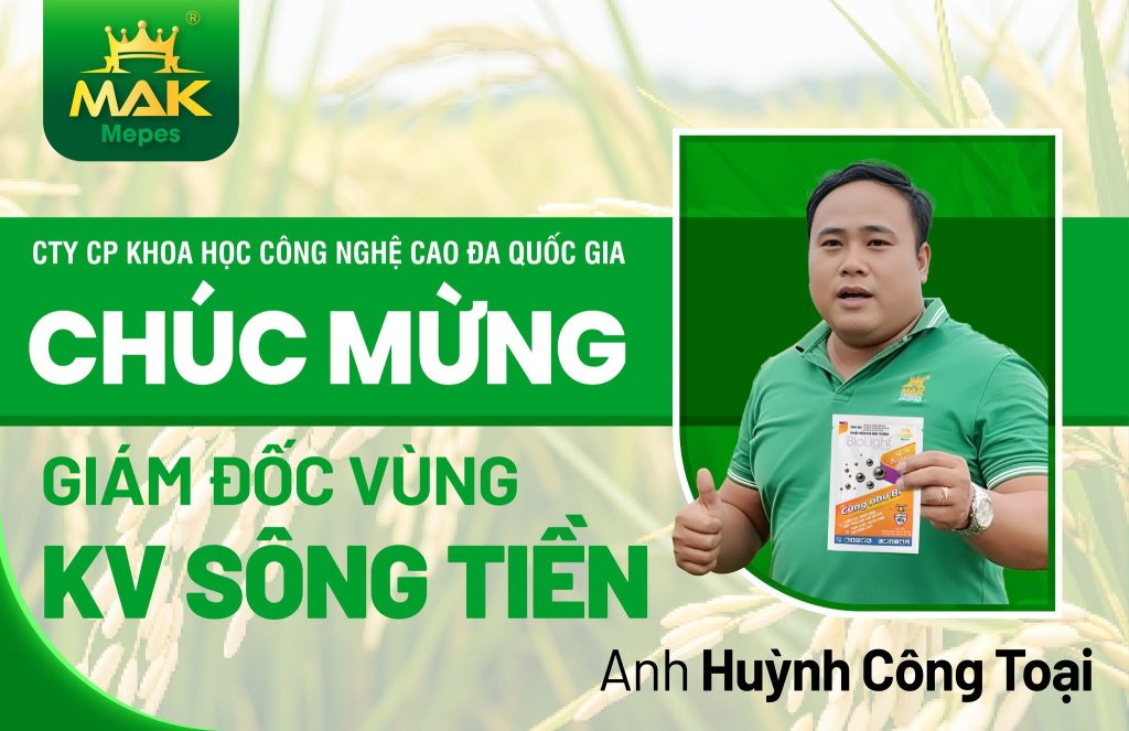 Mak Mepes công bố quyết định bổ nhiệm ông Huỳnh Công Toại giữ vị trí Giám đốc vùng khu vực sông Tiền